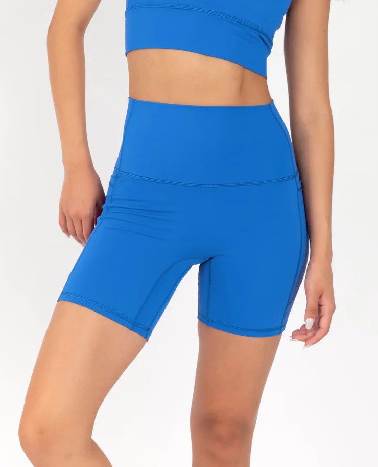 Biker Short in Azure